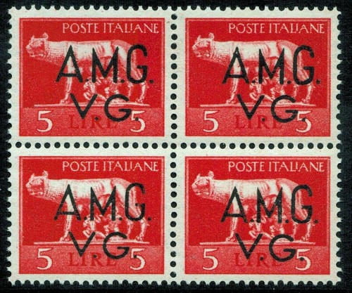 Amg 1945 5 lire - -,