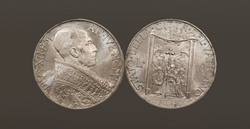 Città del vaticano 10 lire - città,